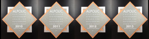 Alpolic Achievement Awards for Outstanding Commitment 2010-2013