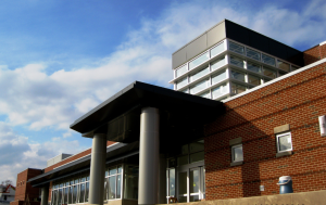 West Hall School entrance