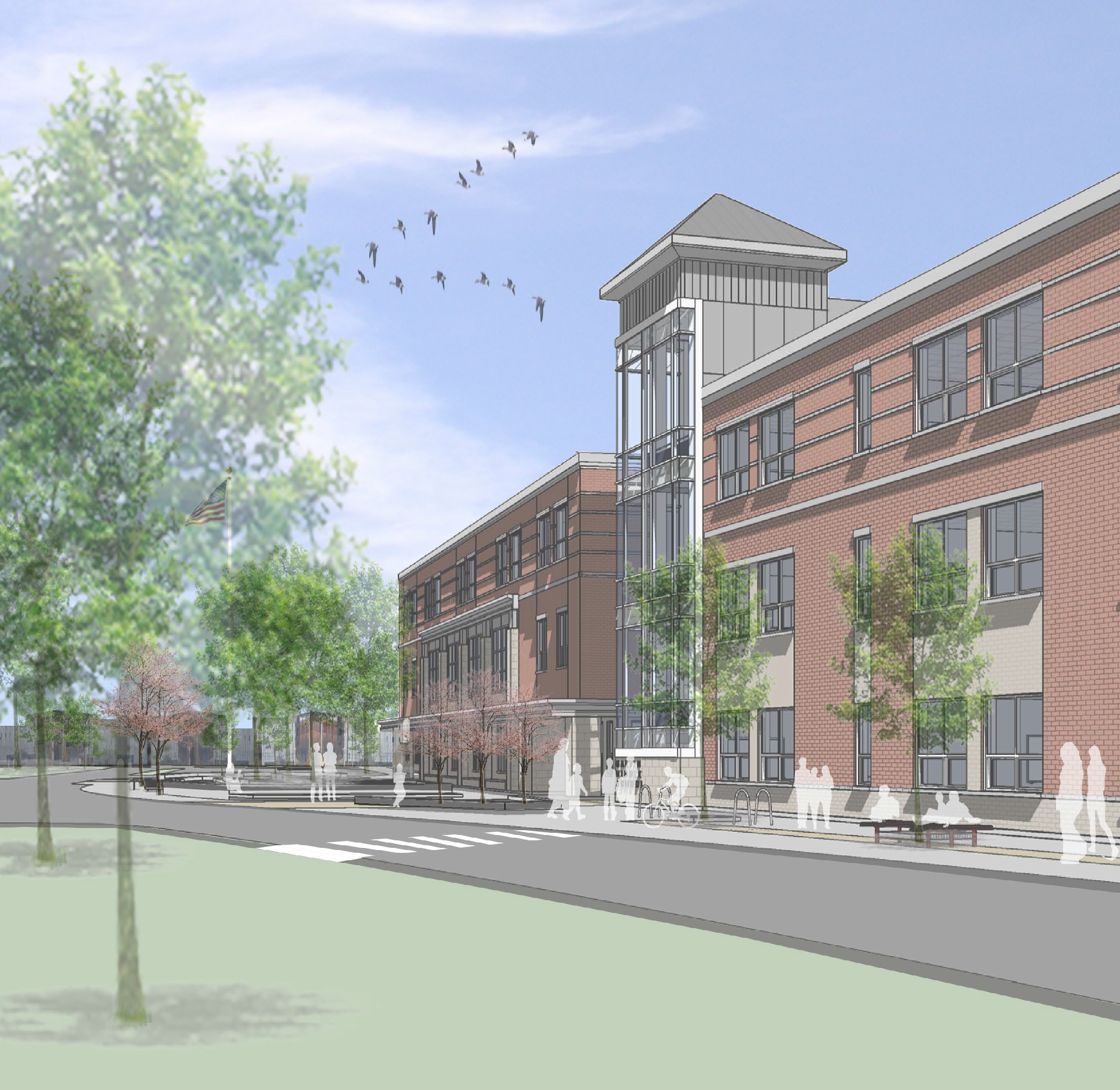 Galvin Middle School rendering